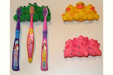 Cepillo de dientes en la infancia